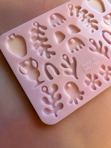 Floral Domed Matisse Palette silicone mould