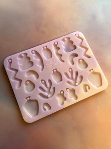 Zig Zags Domed Matisse Palette Silicone Mould