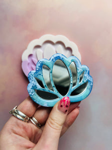 Lotus flower pocket mirror mould