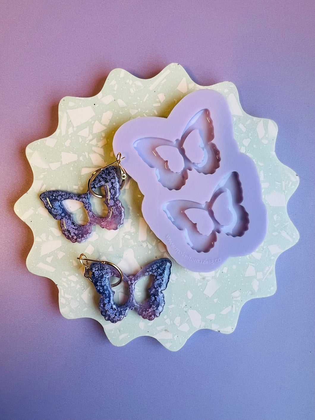 Domed Scalloped Butterfly Mould