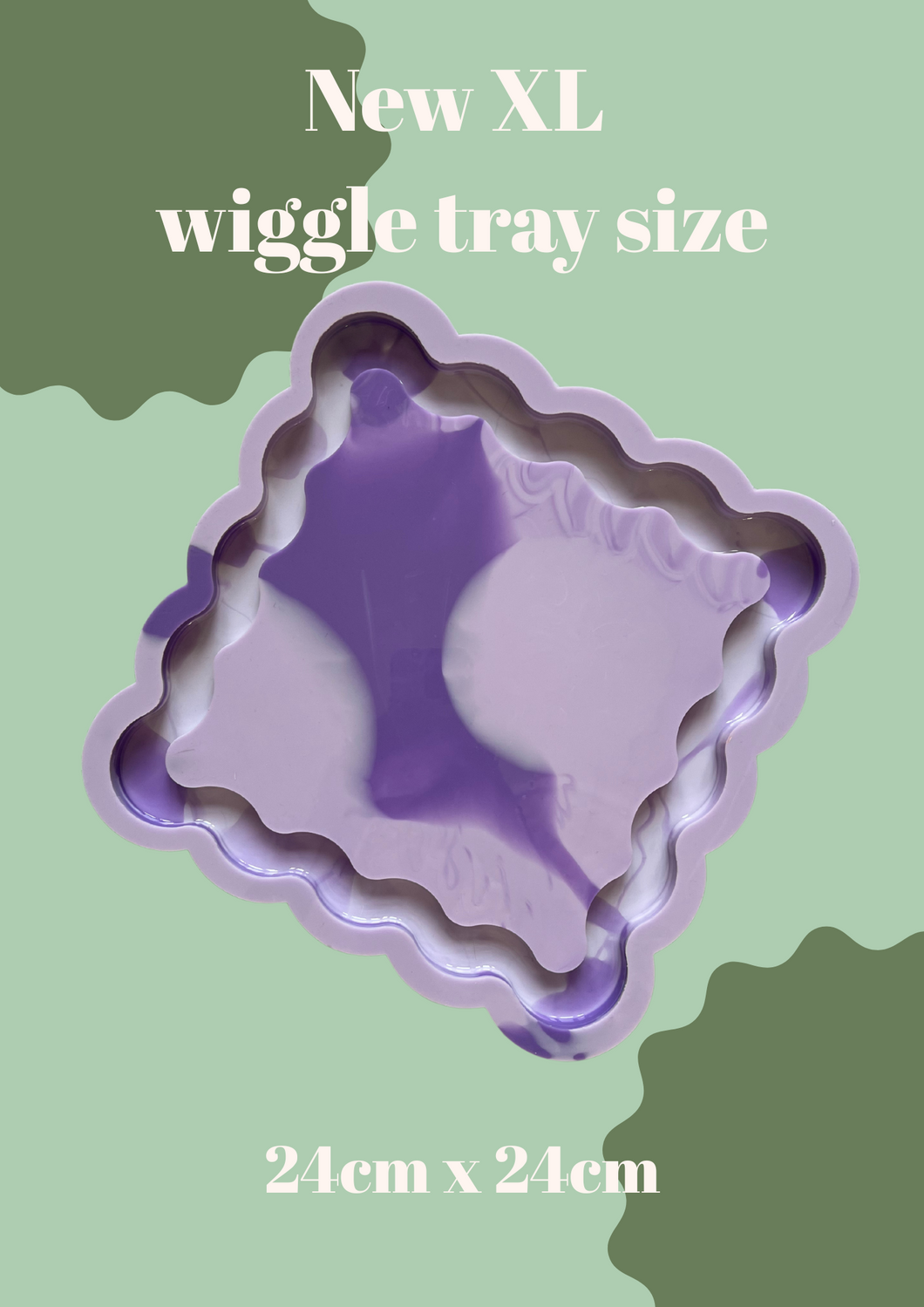 Domed XL wiggle tray mould