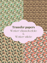 Load image into Gallery viewer, Cottage core transfer papers - peach
