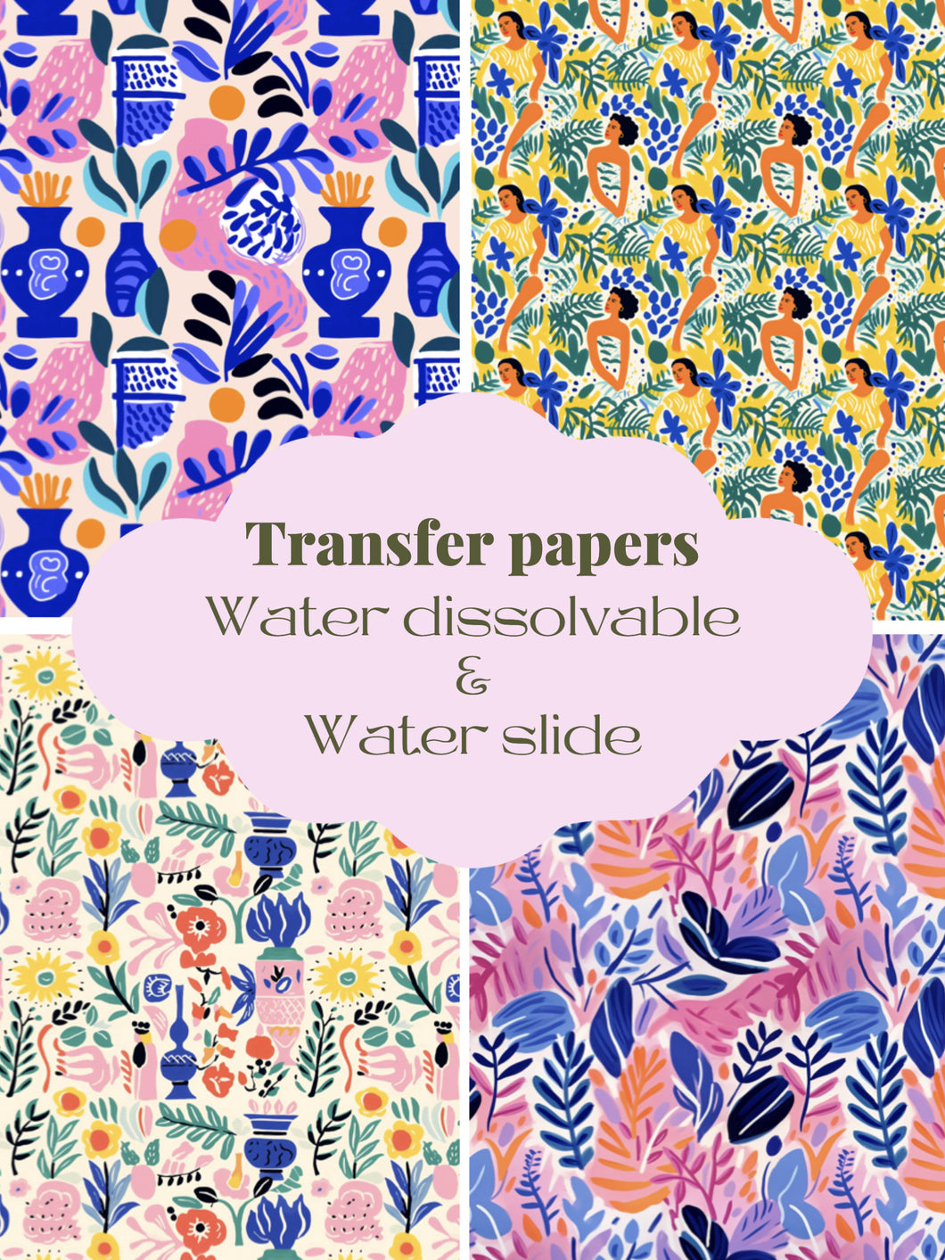 Colourful Matisse transfer sheets