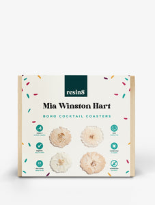 Mia Winston-Hart X Resin8 cocktail coaster bundle
