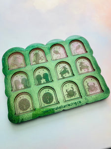 Astrology zodiac arch earring mould set
