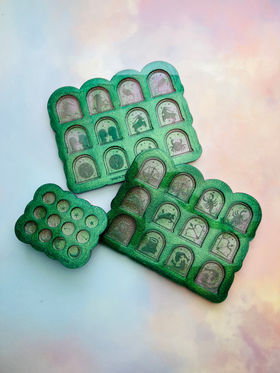 Astrology zodiac arch earring mould set