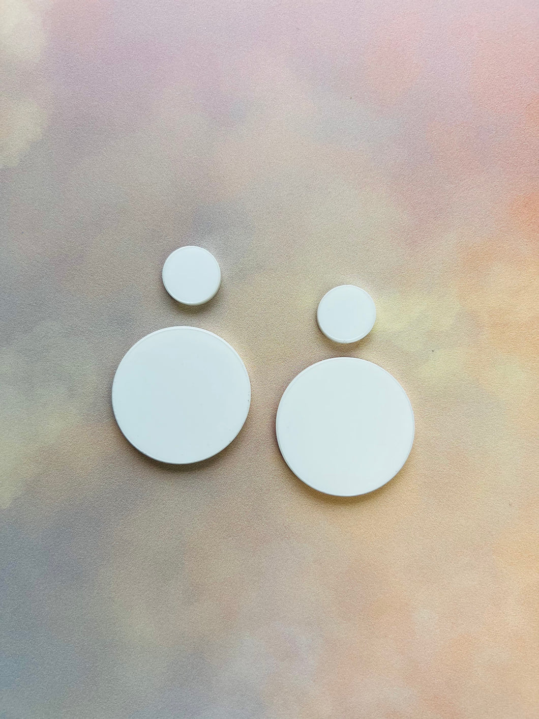 Acrylic blank classic circle drops
