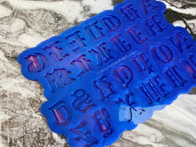 Load image into Gallery viewer, Old English font alphabet silicone keyring mould
