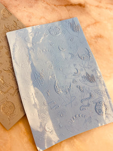 Celestial hands rubber texture mat