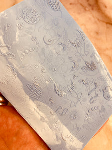 Celestial hands rubber texture mat