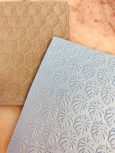 Monstera / cheese plant rubber texture mat