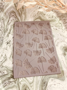 Ginkgo leaf rubber texture mat