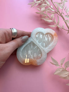 70s peace heart earring silicone mould