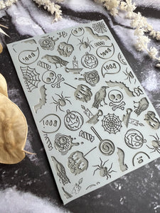 Spooky texture mat for polymer clay