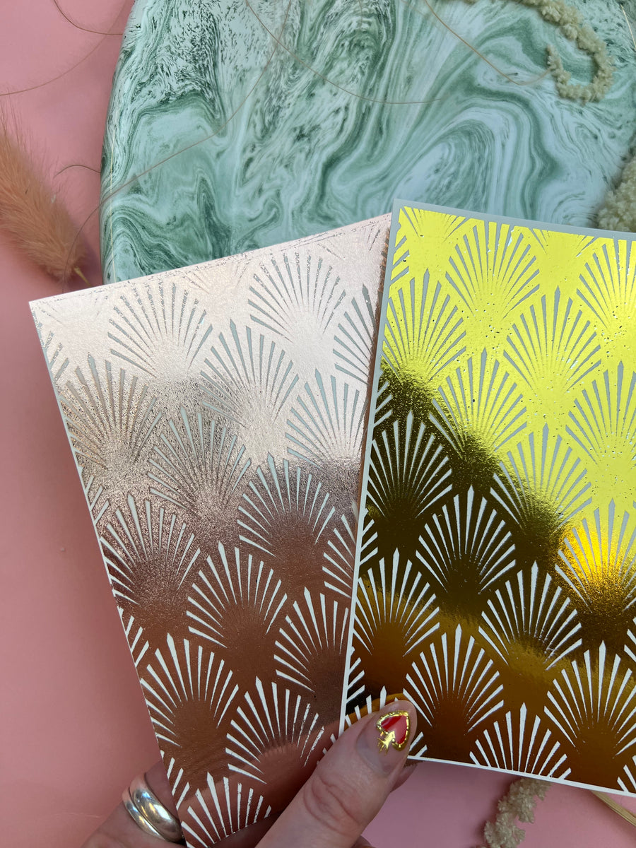 Metallic Art Deco waterslide transfer paper Make It Amazing