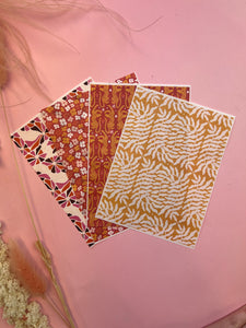 Floral leopard design transfer papers