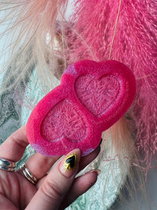Love bird heart silicone mould - valentines mould