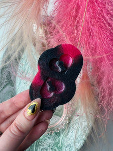 Heart lock pre domed silicone mould