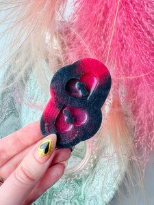 Heart lock pre domed silicone mould
