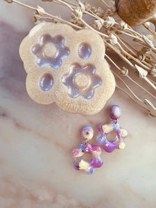 Flower drop silicone mould - pre domed effect