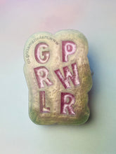 Load image into Gallery viewer, GRL PWR silicone mould pre domed effect
