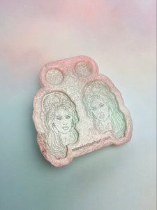 Amy Winehouse earring silicone icon mould