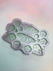 Botanical monarch multi earring silicone mould