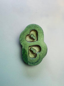 Heart lock pre domed silicone mould
