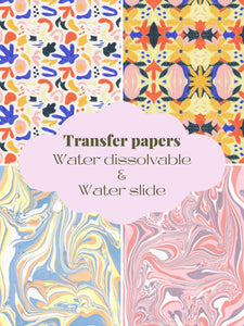 Abstract/marble transfer sheets
