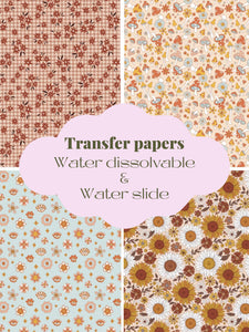 Hippie autumn transfer papers
