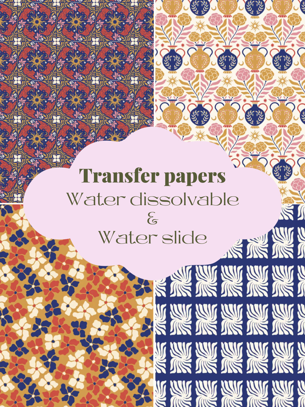 Red tiger transfer paper