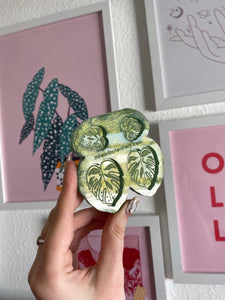 Monstera (cheese plant) earring silicone mould